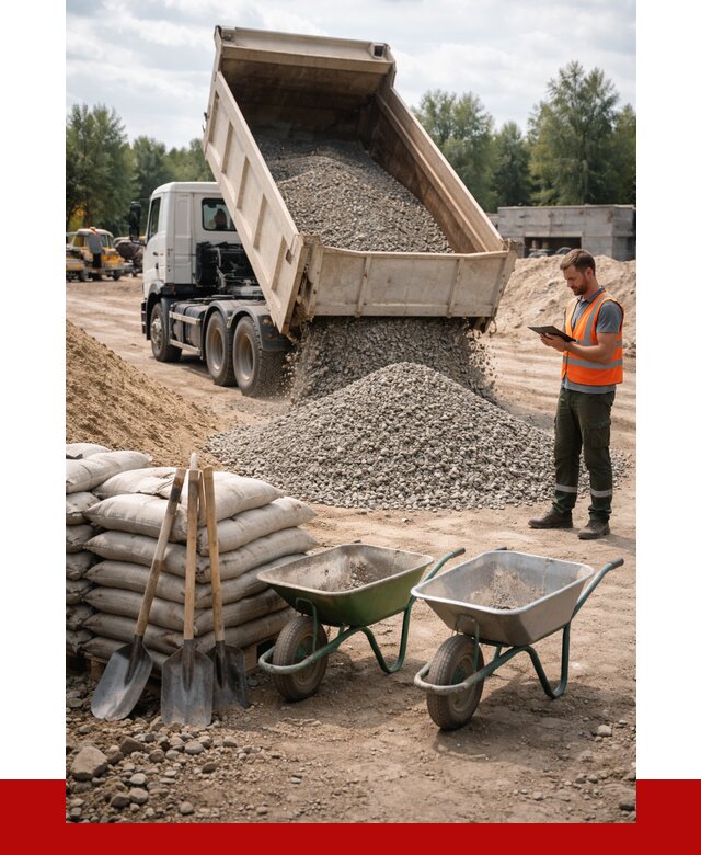 Доставка нерудных материалов в Дальнереченске от 1223 руб. | ПРОНЕРУДДлн