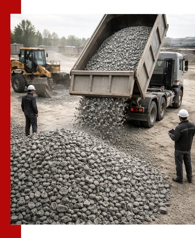 Доставка гранитного щебня фракции 20-40 в Дальнереченске