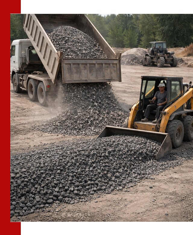 Гранитный щебень фракция 40-70 с доставкой в Дальнереченске