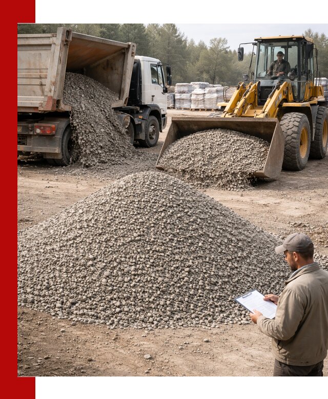 Гравийный щебень фракция 5–10 с доставкой в Дальнереченске