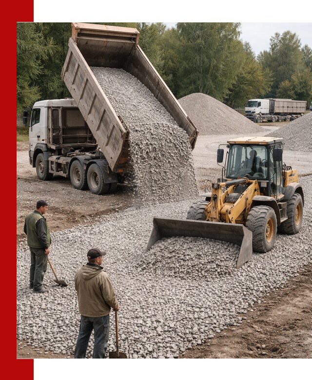 Купить гравийный щебень фракция 20-40 в Дальнереченске с доставкой