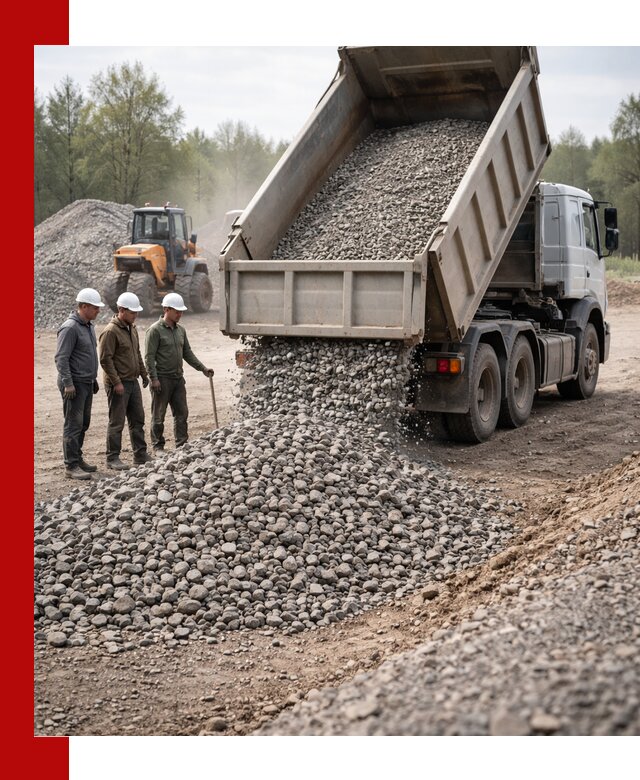 Доставка гравийного щебня фракции 70-120 в Дальнереченске