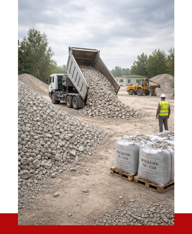 Известняковый щебень фракция 70-150 в Дальнереченске от 1274 р. | ПРОНЕРУДДлн