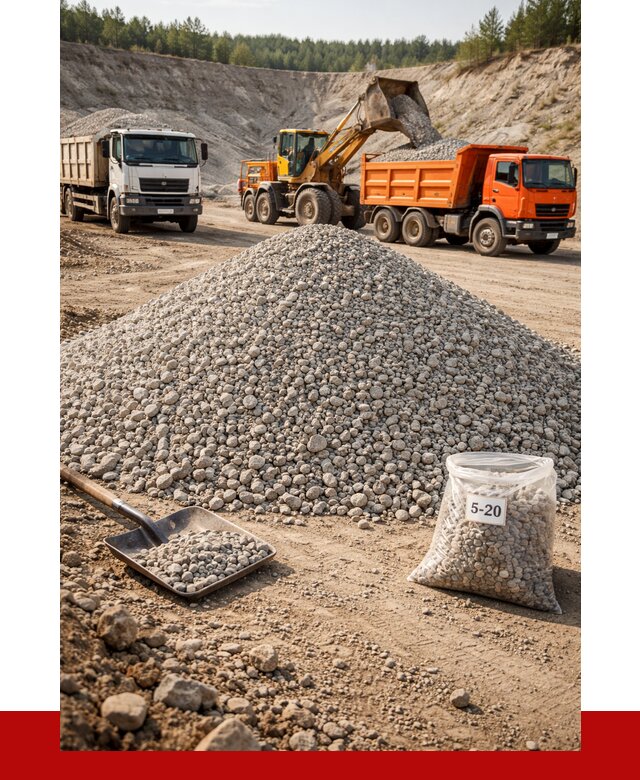 Доломитовый щебень фр. 5-20 в Дальнереченске от 4280 р. | ПРОНЕРУДДлн