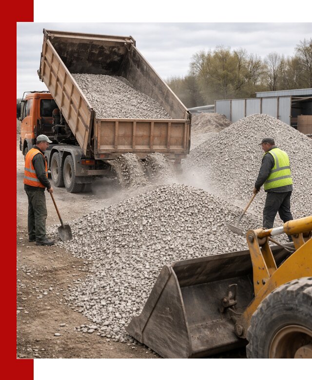 Доломитовый щебень фракции 5-20 с доставкой в Дальнереченске