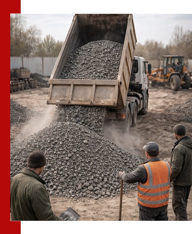 Доставка шлакового щебня в удобные сроки по выгодной цене в Дальнереченске