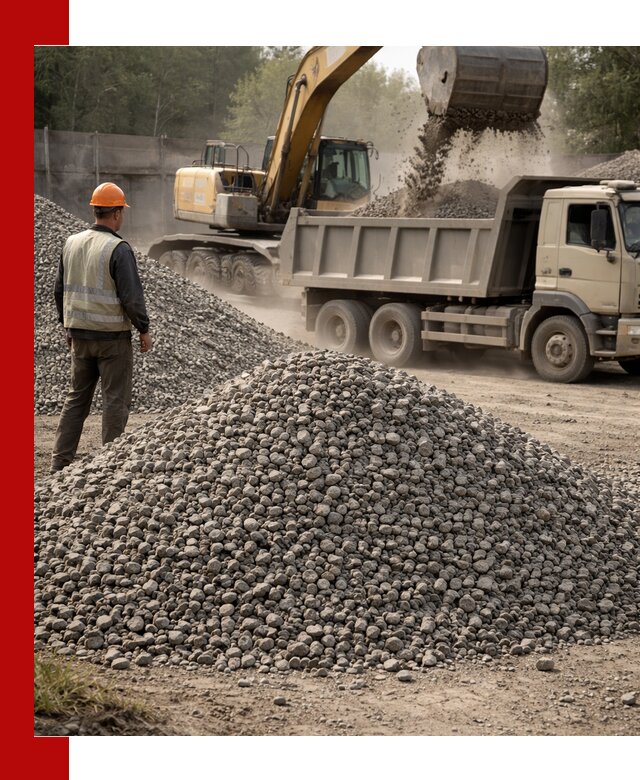 Шлаковый щебень фракция 5-20 с доставкой в Дальнереченске