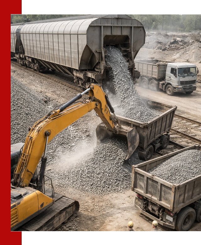 Доставка железнодорожного щебня в Дальнереченске крупными партиями быстрого отгруза