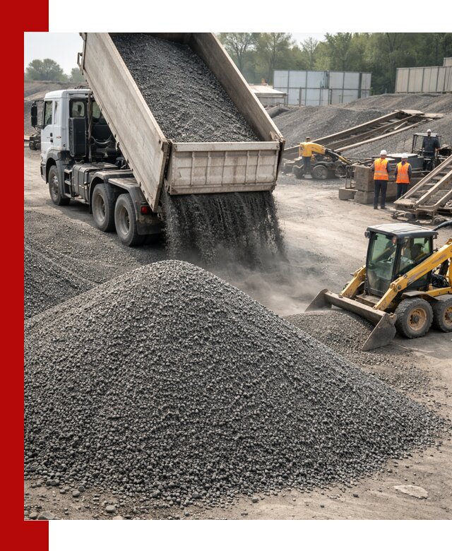 Вторичный щебень фракция 0–5 с доставкой в Дальнереченске