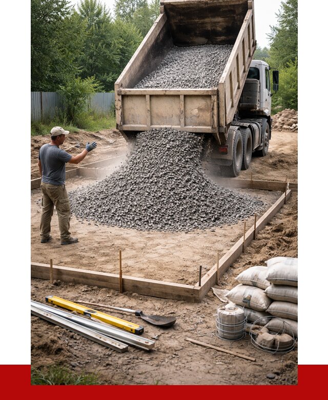 Купить щебень для фундамента в Дальнереченске от 4586 р. | ПРОНЕРУДДлн