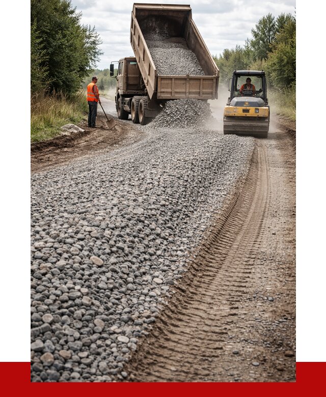 Щебень для отсыпки дороги в Дальнереченске от 2751 р. ПРОНЕРУДДлн