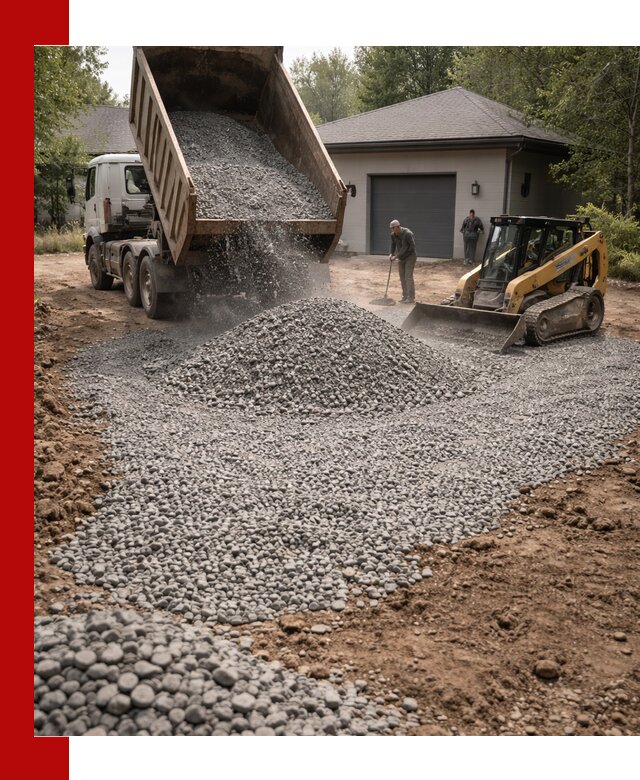 Щебень для парковки в Дальнереченске: доставка и укладка качественного материала