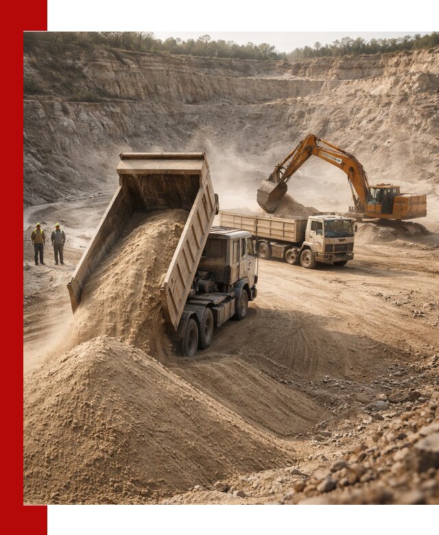 Карьерный песок навалом с доставкой в Дальнереченске