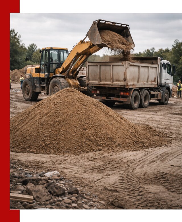 Доставка речного песка навалом в Дальнереченске быстро и выгодно