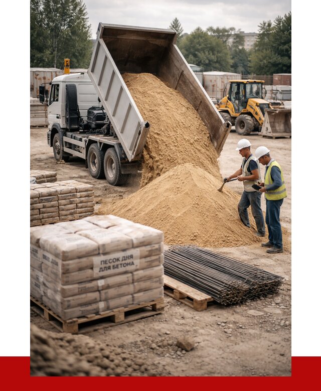 Песок для бетона в Дальнереченске от 2548 р. с доставкой, ПРОНЕРУДДлн