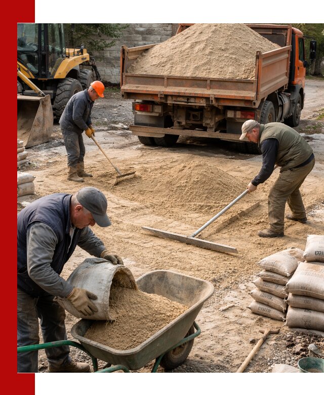 Поставка песка для стяжки в Дальнереченске с быстрой доставкой