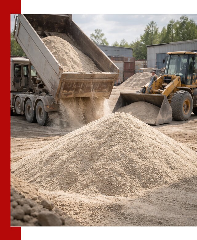 Кварцевый песок с доставкой в Дальнереченске для строительных работ