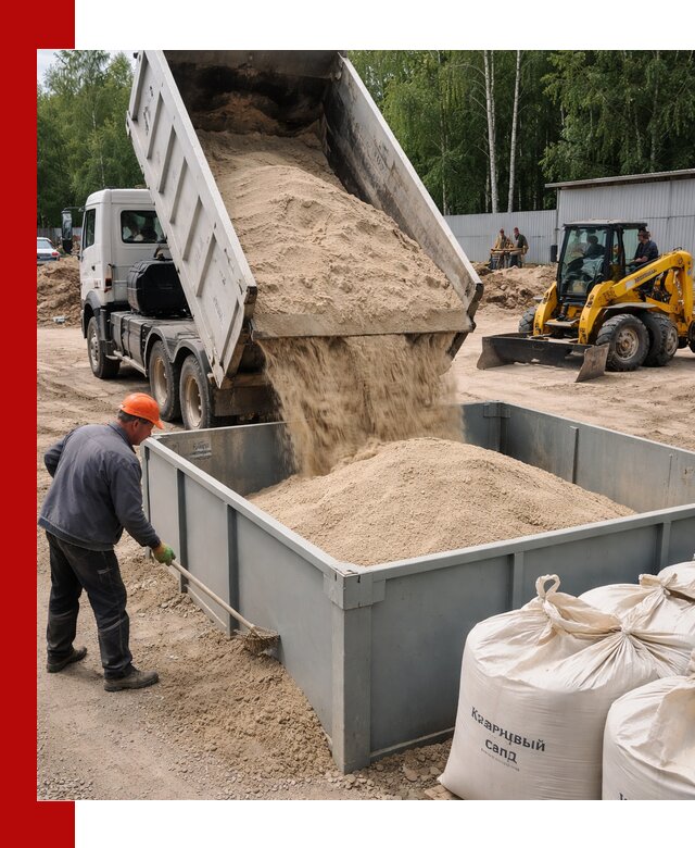 Кварцевый песок для фильтра в Дальнереченске — доставка и качество