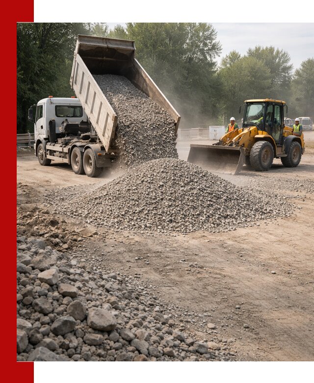Гравий фракция 5–20 доставка в Дальнереченске оптом и в розницу