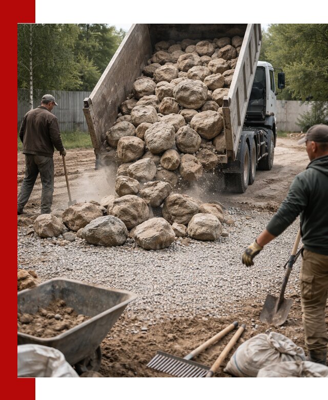 Доставка и укладка булыжника в Дальнереченске