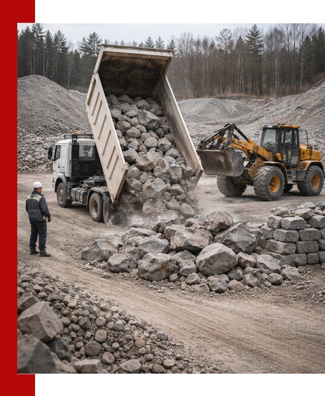 Доставка и продажа бутового гранитного камня в Дальнереченске