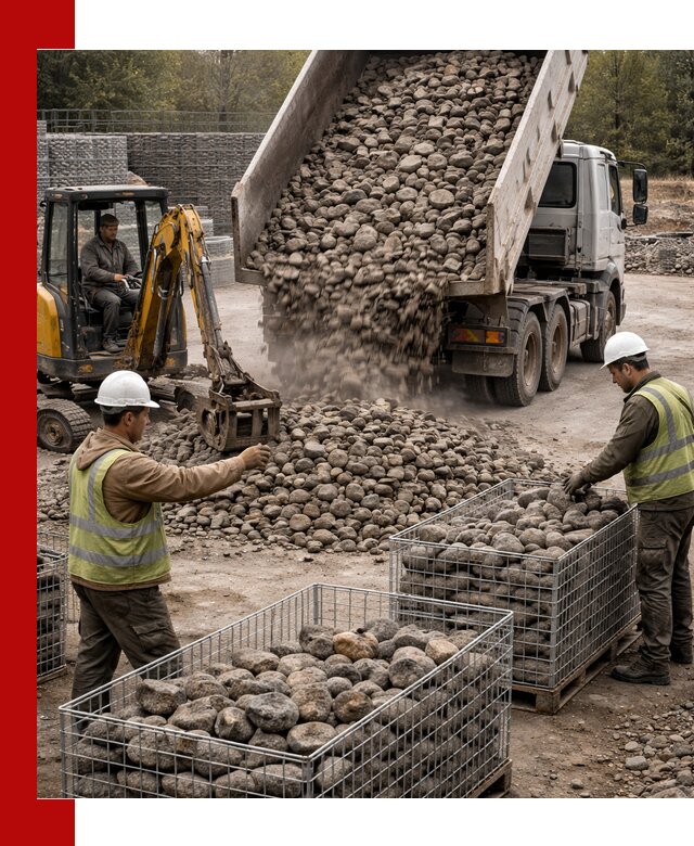 Камень для габионов фракция 100–201 в Дальнереченске