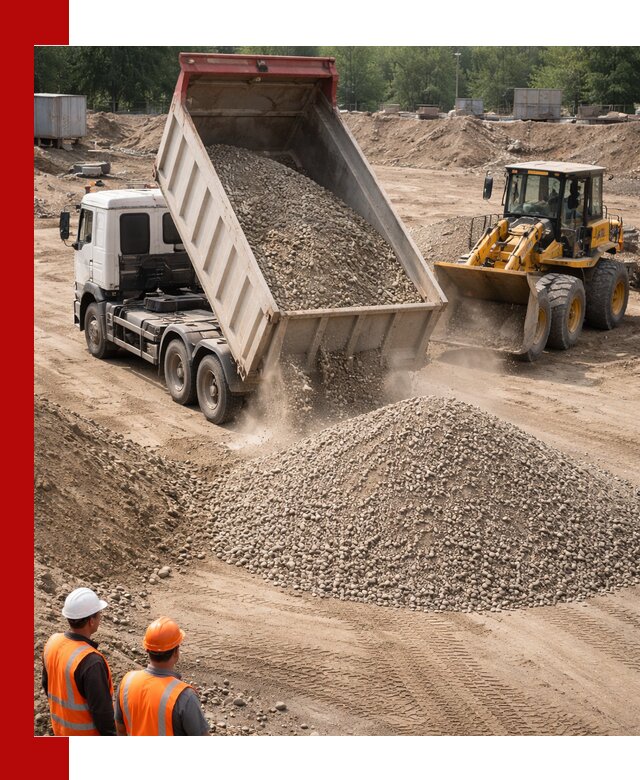 Щебень с песком (ЩГПС С2) с доставкой в Дальнереченске