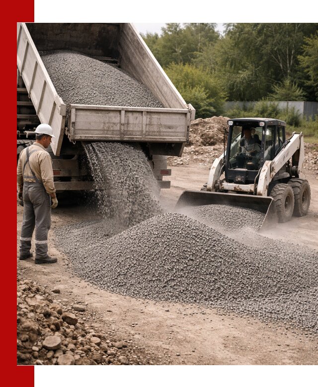 Доставка гравийного отсева 0-5 в Дальнереченске оптом и в розницу