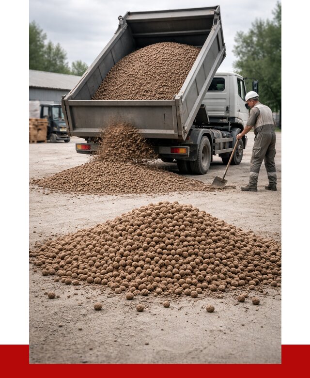 Керамзит с доставкой в Дальнереченске от 4280 р. за м3 | ПРОНЕРУДДлн
