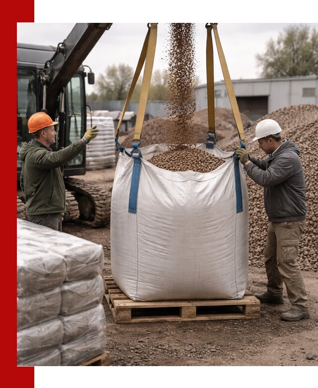 Керамзит в биг-бегах с доставкой в Дальнереченске