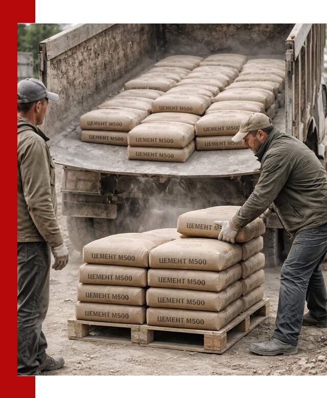 Цемент М500 с доставкой самосвалом в Дальнереченске