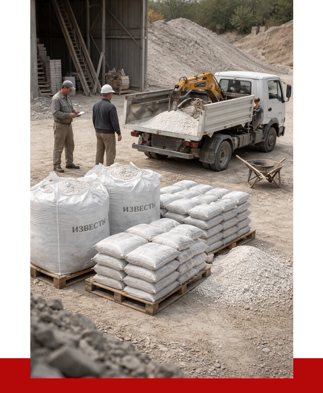 Известь строительная в Дальнереченске с доставкой от 4280 р. | ПРОНЕРУДДлн