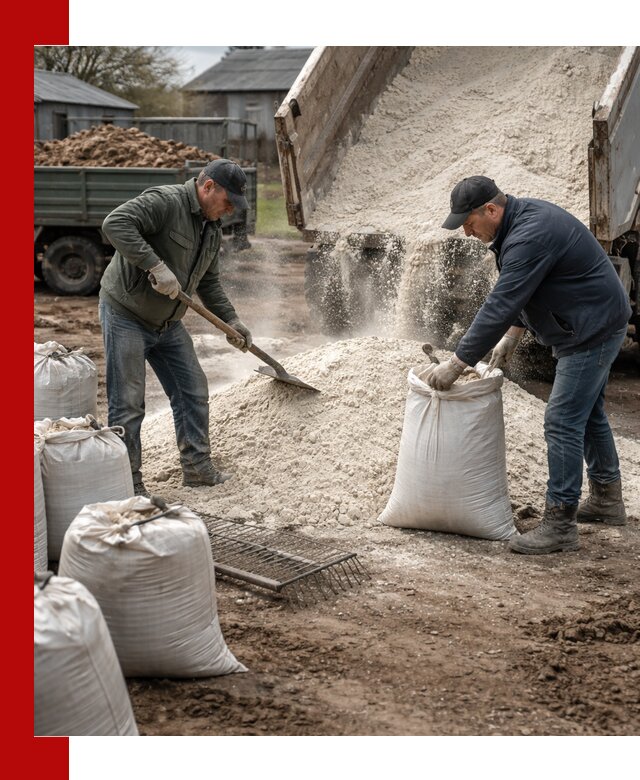 Доставка извести пушонки в Дальнереченске оптом и мелким оптом