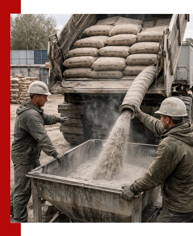 Доставка цемента М400 в Дальнереченске оптом и в розницу