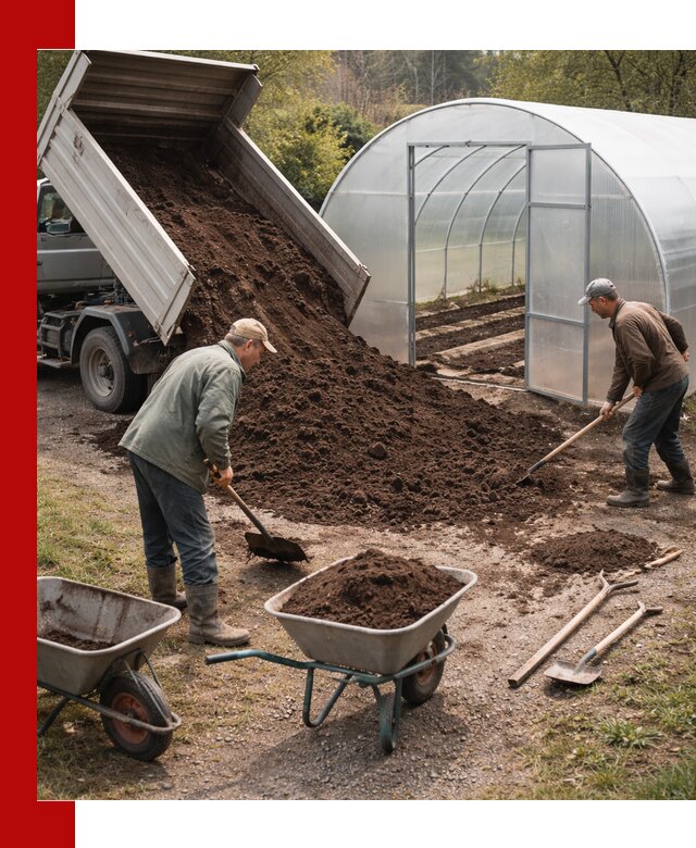 Грунт для теплицы с доставкой в Дальнереченске — плодородный субстрат под растения
