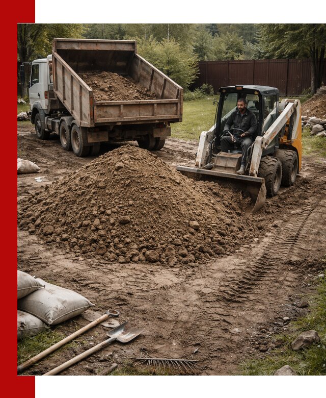 Суглинок для планировки участков в Дальнереченске с доставкой и выгрузкой