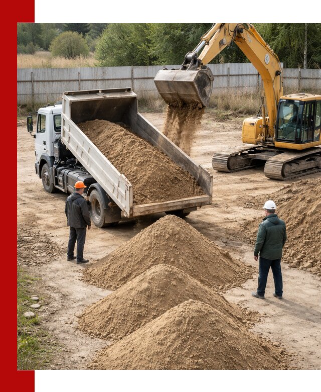 Доставка супеси вагонными и автопартиями в Дальнереченске