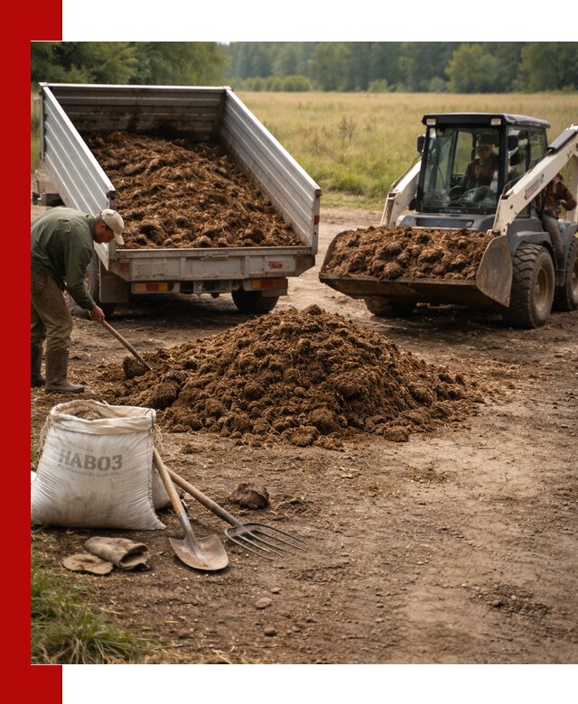 Доставка конского навоза в Дальнереченске с разгрузкой и доставкой на объект