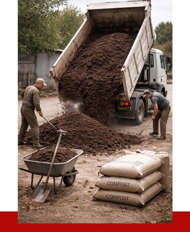 Купить компост в Дальнереченске от 4280 р. за куб с доставкой | ПРОНЕРУДДлн