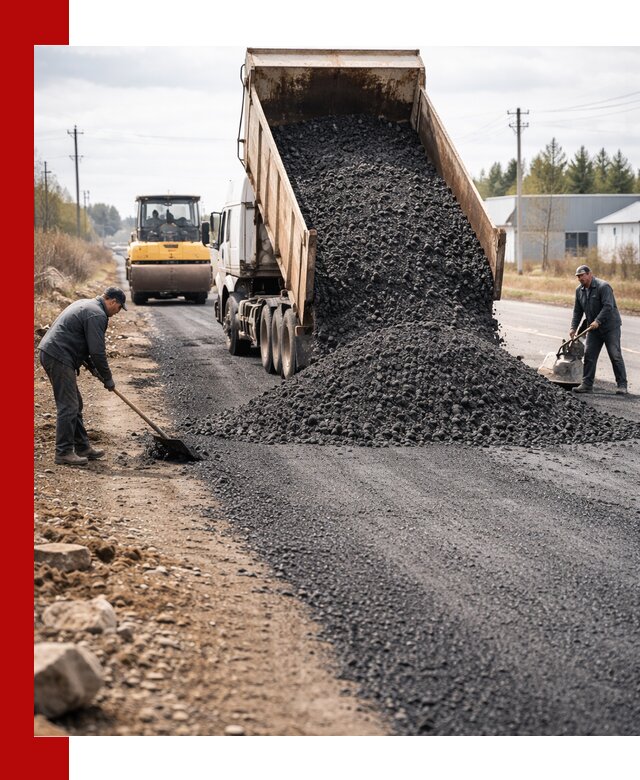 Асфальтовая крошка для дорог в Дальнереченске — поставка и доставка