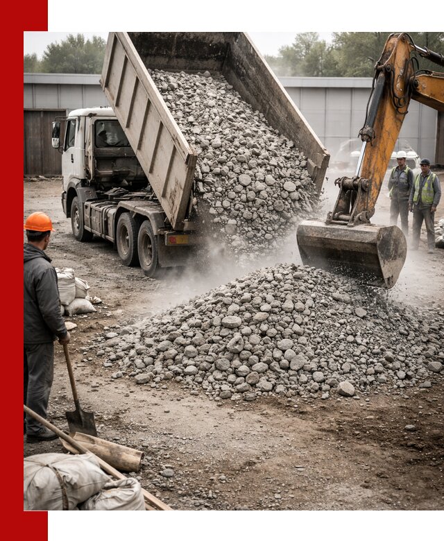 Доставка дробленого бетона в Дальнереченске оптом и в розницу