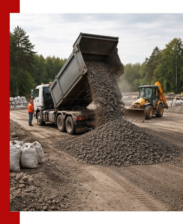 Доставка дробленого асфальта в Дальнереченске для дорожных работ