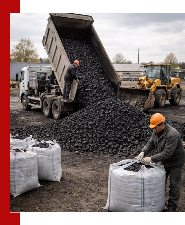 Доставка каменного угля в Дальнереченске оптом и в розницу