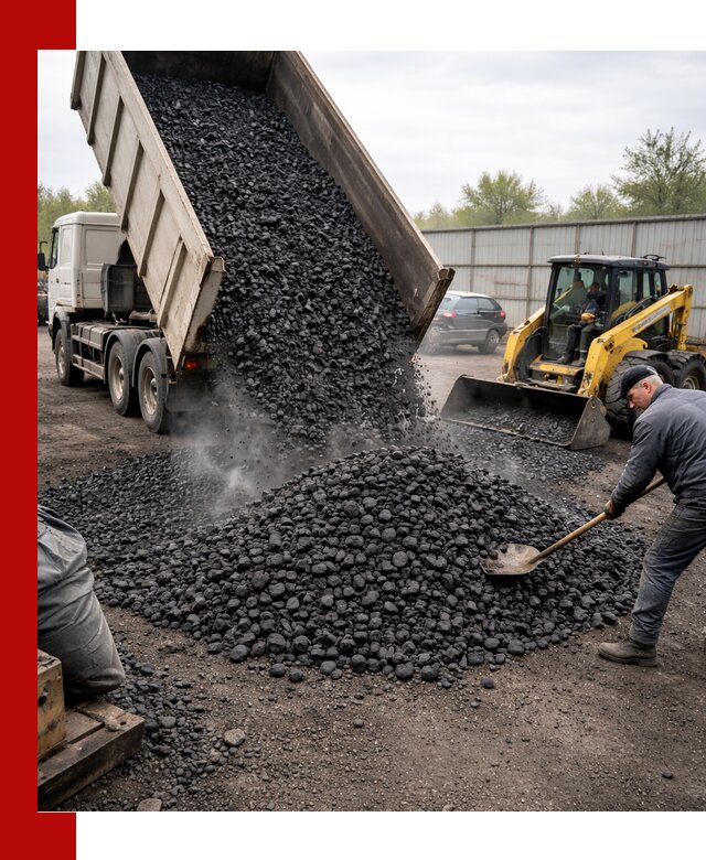 Доставка угля орех в Дальнереченске оптом и в розницу