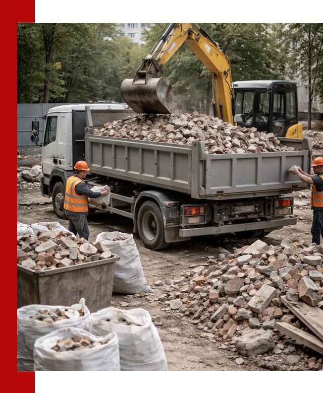Вывоз строительного мусора в Дальнереченске с самосвалами и контейнерами