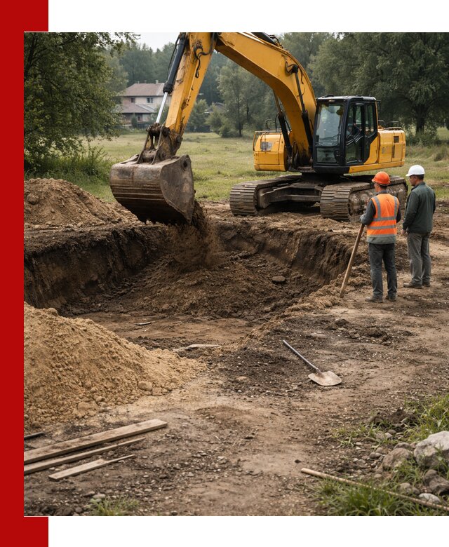 Рытье котлована под фундамент в Дальнереченске (быстро и недорого)
